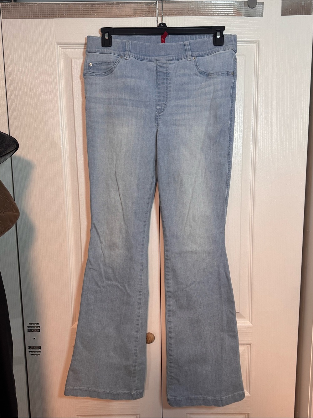 Spanx XL light wash flare jeans